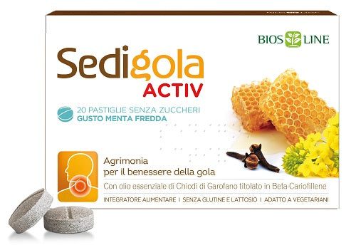 Apix sedigola activ menta fredda 20 pastiglie