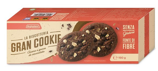 Agluten gran cookie avena gocce di cioccolato 150 g