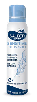 Sauber deo 72h sensitive pelli sensibili spray 150 ml
