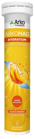 Arkomag hydratium reidrata e ricarica mango 24 compresse effervescenti senza zuccheri con edulcorante
