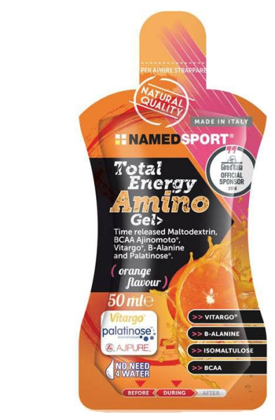 Total energy amino gel orange flavour 50 ml