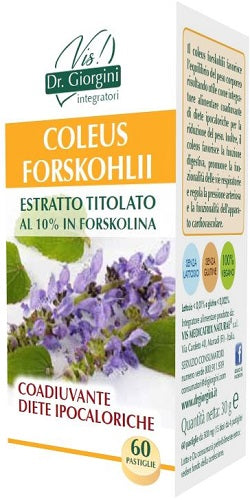 Coleus forskohlii estratto titolato 60 pastiglie