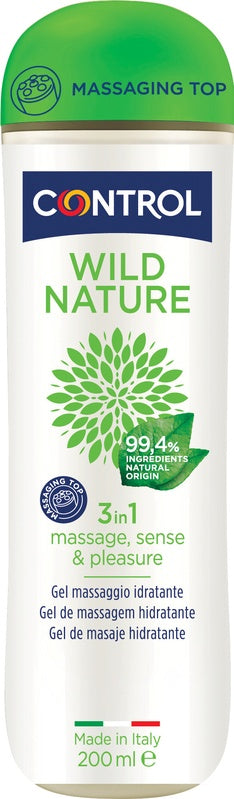 Control wild nature massage gel massaggio 3 in 1 200 ml