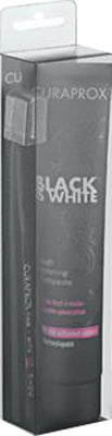 Curaprox black is white dentifrici sbiancanti 1 dentifricio da 90ml + 1 spazzolino