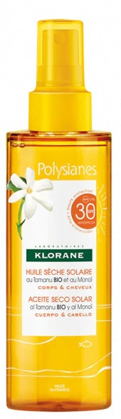 Klorane olio secco solare spf 30 corpo/capelli 200 ml