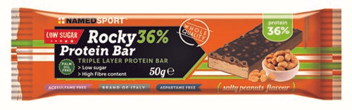 Rocky 36% protein bar salty peanuts barretta 50 g