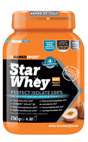 Star whey perfect isolate 100% delice hazelnut 750 g