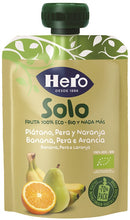Hero solo frutta frullata 100% bio banana pera arancia 100 g