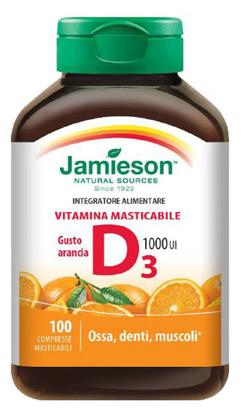 Jamieson vitamina d masticabile arancia 100 compresse