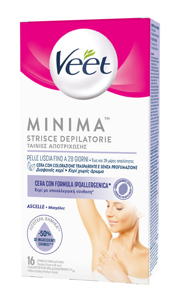 Veet strisce ascelle ipoallergeniche 16 pezzi