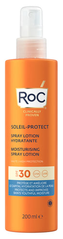 Roc lozione spray solare corpo spf 30 idratante 200 ml
