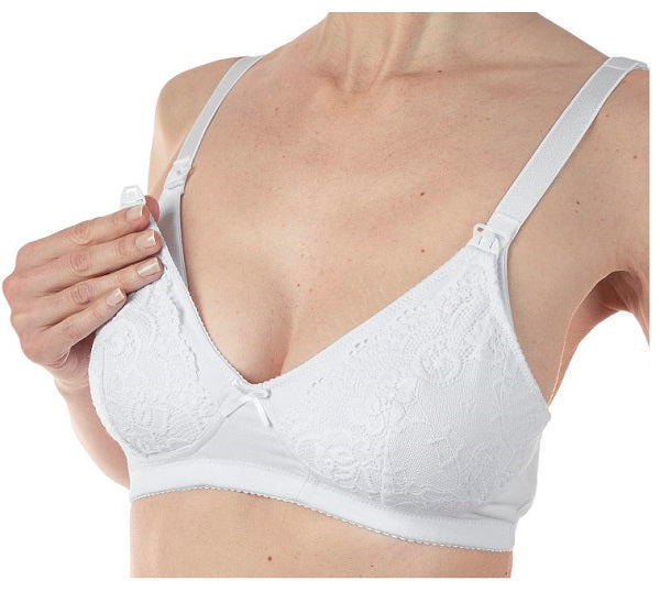 Mammy reggiseno cotone allattamento white 4d