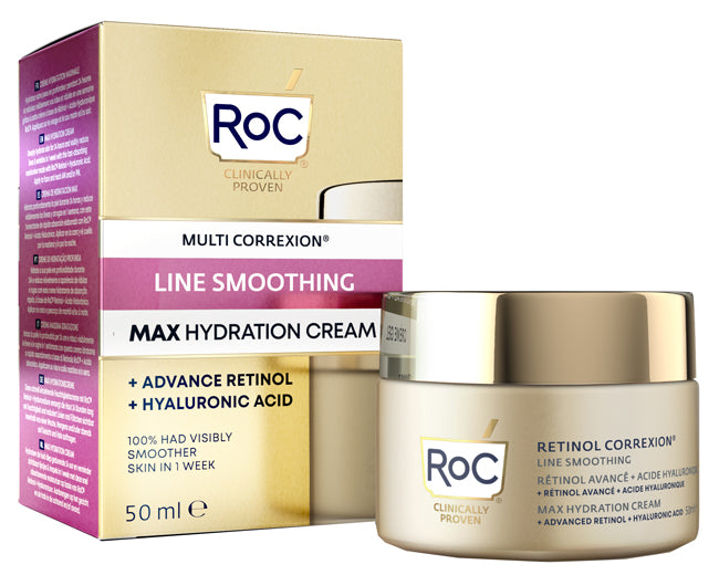 Roc retinol correxion line smoothing crema viso 50 ml