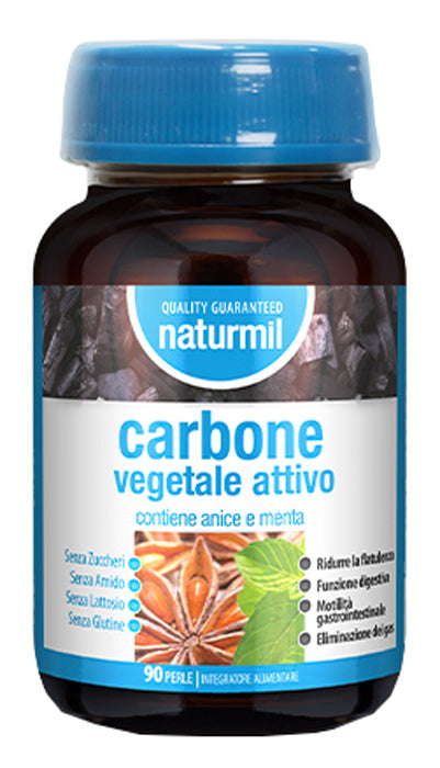 Naturmil carbone vegetale attivo 90 perle