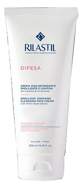 Rilastil difesa crema viso detergente emolliente e lenitiva 200 ml