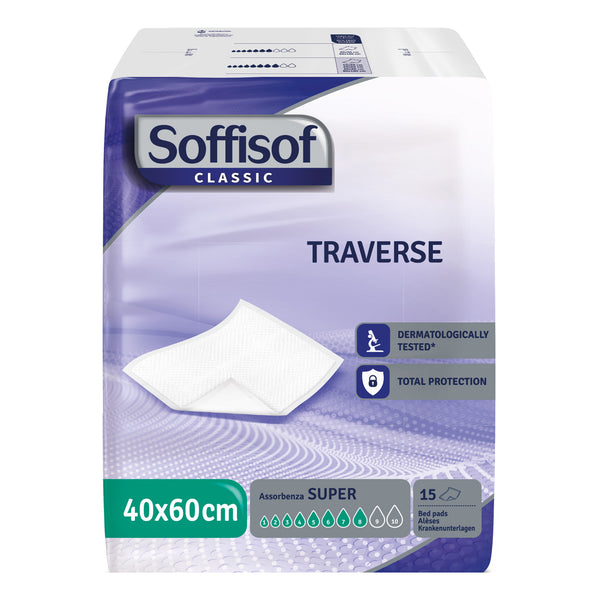 Traversa per incontinenza soffisof classic 8 gocce 40x60 15 pezzi