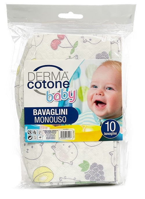 Dermacotone baby bavaglini monouso 10 pezzi