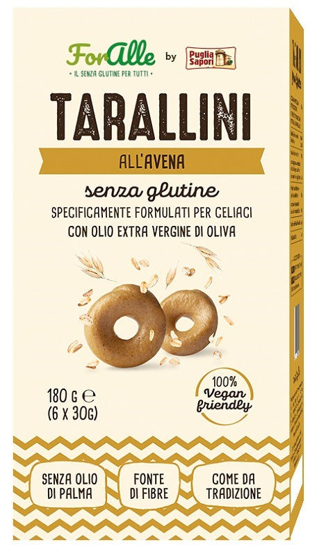 Foralle tarallini all'avena 6 bustine x 30 g