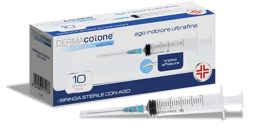 Siringa da infusione sterile da 5 ml con ago indolore ultrafine gauge 23 10 pezzi