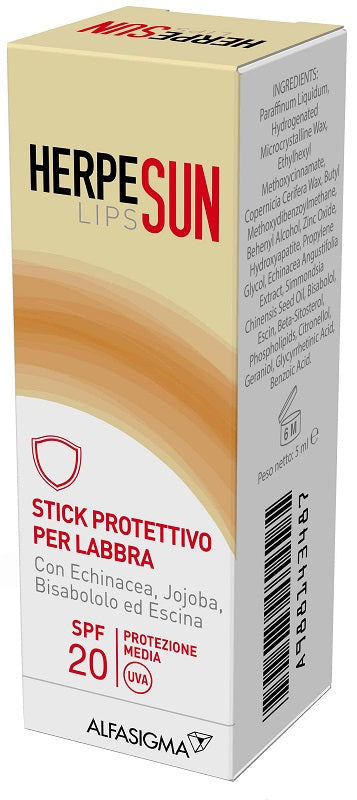 Herpesun lip stick labbra spf 20 5 ml