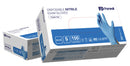 Guanto nitrile blu foreal senza polvere s 100 pezzi