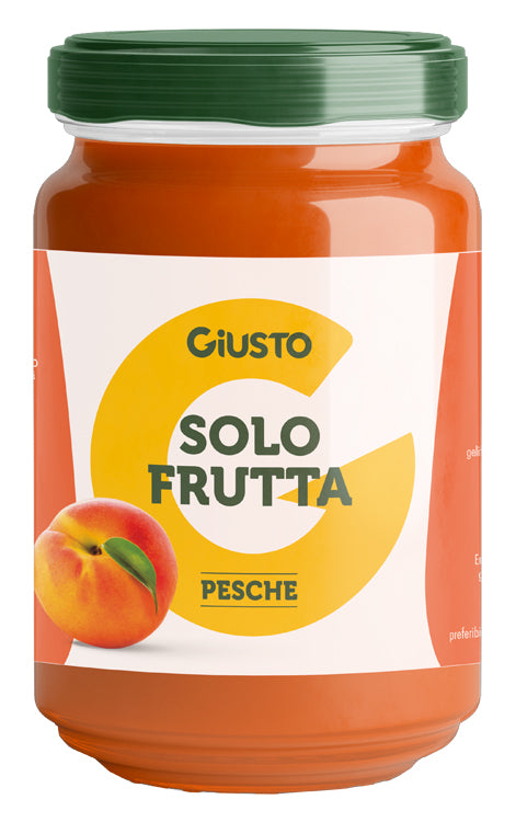 Giusto solo frutta confettura pesche 220 g