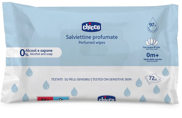 Chicco salviette 72 pezzi no plaque