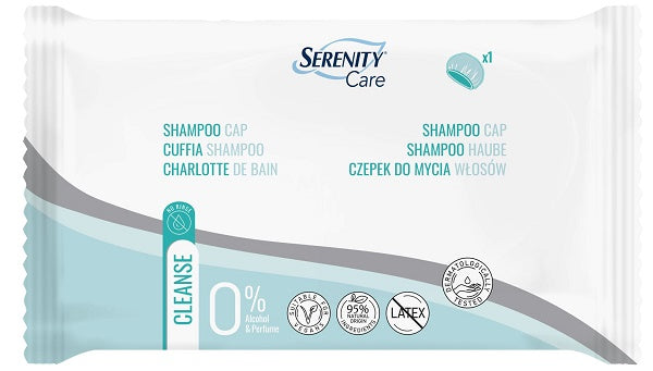 Serenity care cuffia shampoo capelli adatta a persone con ridotta mobilita'