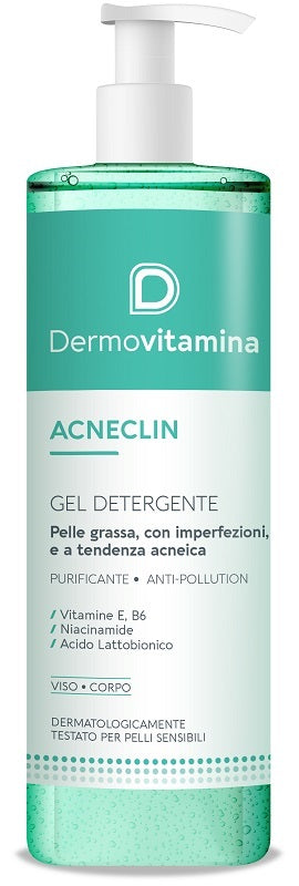 Dermovitamina acneclin gel detergente 400 ml