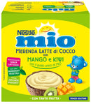 Mio merenda latte di cocco con mango e kiwi 4 pezzi da 90 g