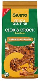 Giusto senza glutine ciock & crock cornflakes caramello salato 125 g