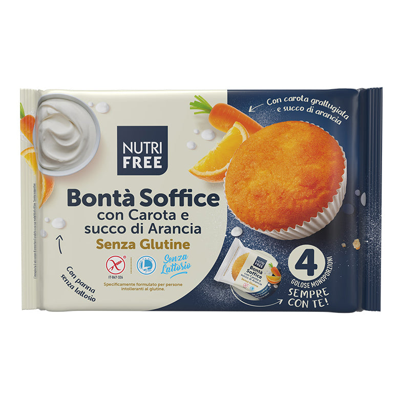 Nutrifree bonta' soffice con carota e succo d'arancia 140 g