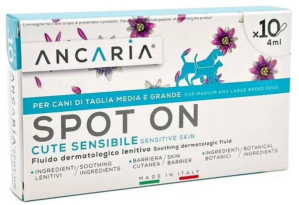 Ancaria spot-on cani taglia medio grande 10 pipette x 4ml