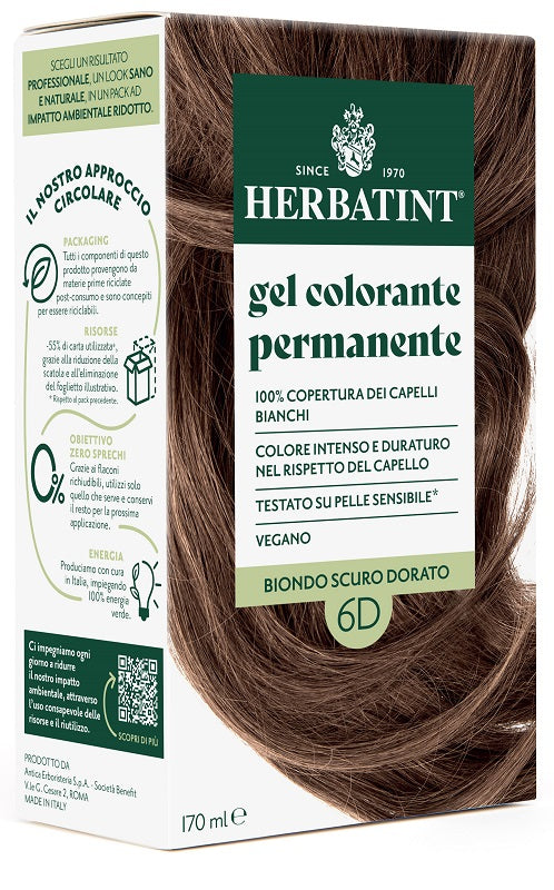 Herbatint 6d biondo scuro dorato 170 ml