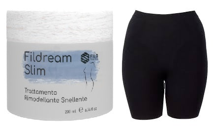 Fildream slim trattamento rimodellante snellente kit l/xl 1 crema 200 ml 1 pantaloncino l/xl