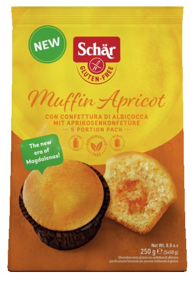 Schar muffin apricot 5 pezzi da 50 g