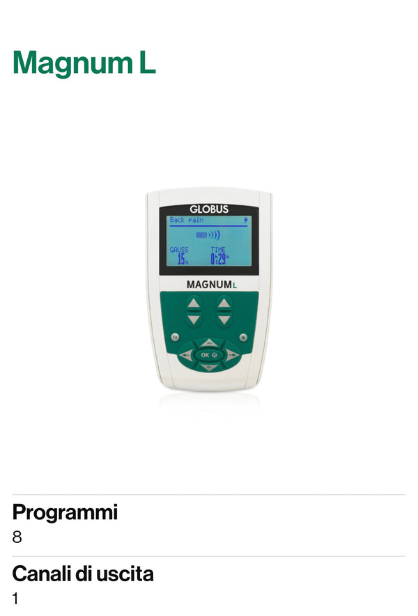 Globus magnum L dispositivo per magnetoterapia, ￼