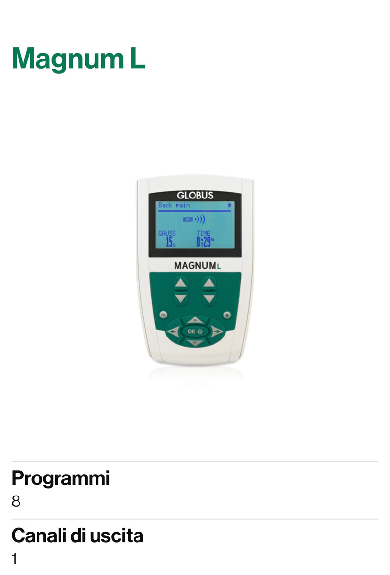 Globus magnum L dispositivo per magnetoterapia, ￼