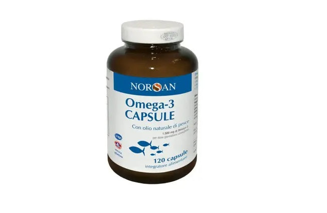 Norsan Omega-3 Capsule Integratore Con Olio di Pesce 120 Capsule