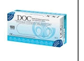 DOC  Guanti in lattice finemente talcati 5,4 gr. - DM classe I  DOC - 1 BOX da 100pz