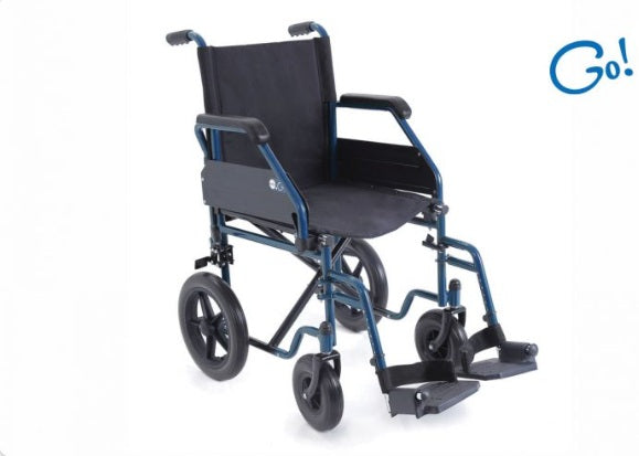 Ardea carrozzina pieghevole start 43cm blu