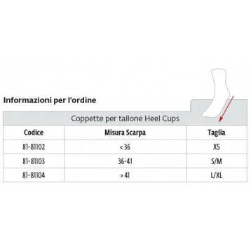HEEL CUPS SILICONE COD 81-81107