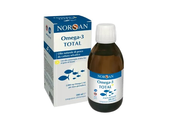 Norsan Omega 3 Total Integratore Olio di Pesce Gusto Limone 200ml