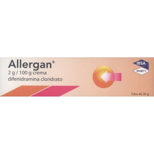 Allergan 2g /100g crema  difenidramina cloridrato