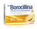 Neoborocillina ant or 6,4 mg + 52 mg pastiglie gusto limone, 16 pastiglie in blister al/pvc