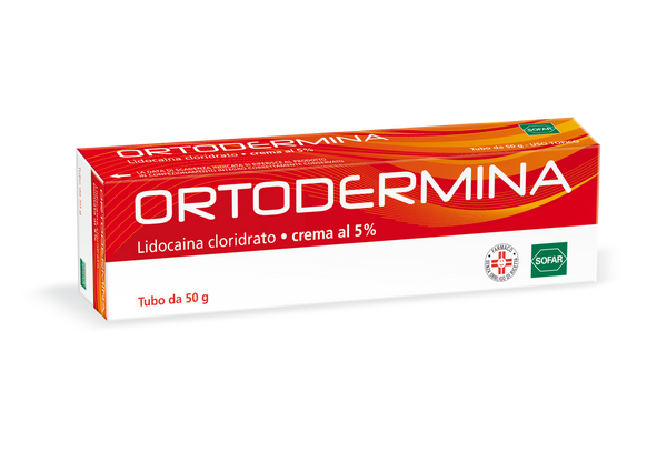 Ortodermina crema al 5%    lidocaina cloridrato