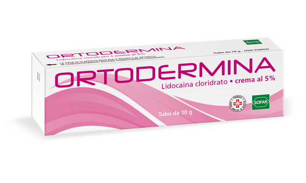 Ortodermina crema al 5%    lidocaina cloridrato