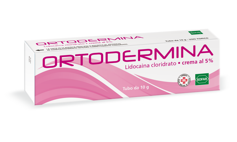 Ortodermina crema al 5%    lidocaina cloridrato