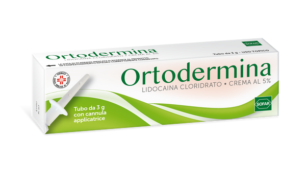 Ortodermina crema al 5%    lidocaina cloridrato