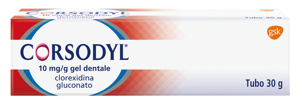 Corsodyl 10 mg/g gel dentale  clorexidina gluconato